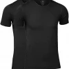 Dovre 2 pack T-shirt bambus med rund hals, sort