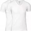 Dovre V-neck 2 pack bambus