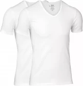 Dovre V-neck 2 pack bambus