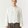 YAS Greya brodert bluse
