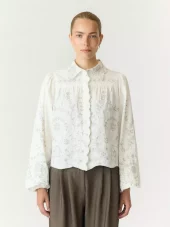 YAS Greya brodert bluse