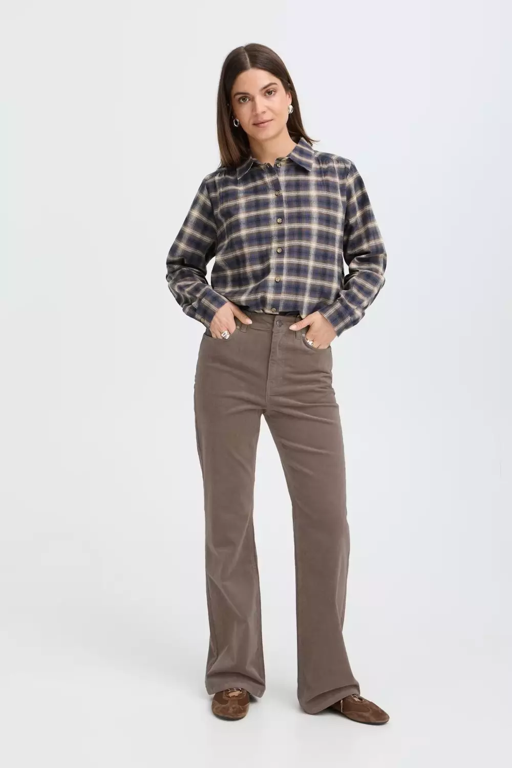 Pulz Sally UHW Bootcut cordbukse