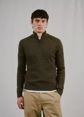 Bruun&Stengade Sibel Halfzip brun