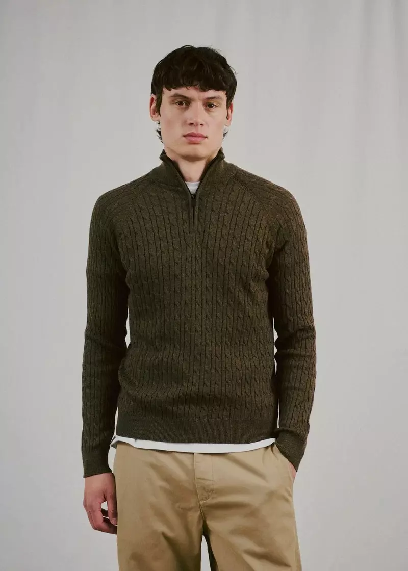 Bruun&Stengade Sibel Halfzip brun