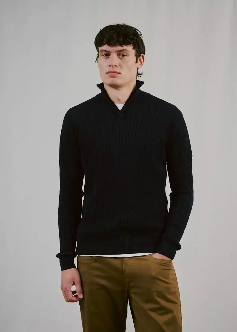 Bruun&Stengade Sibel Halfzip brun