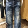 Massimo Jeans med broderi