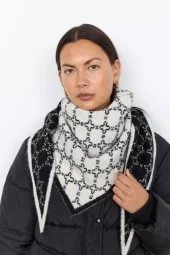 Soya Trekantskjer Sort/Hvitt
