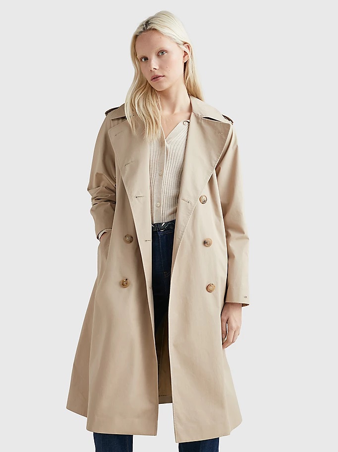 TH-PS23 Cotton Blend Trench