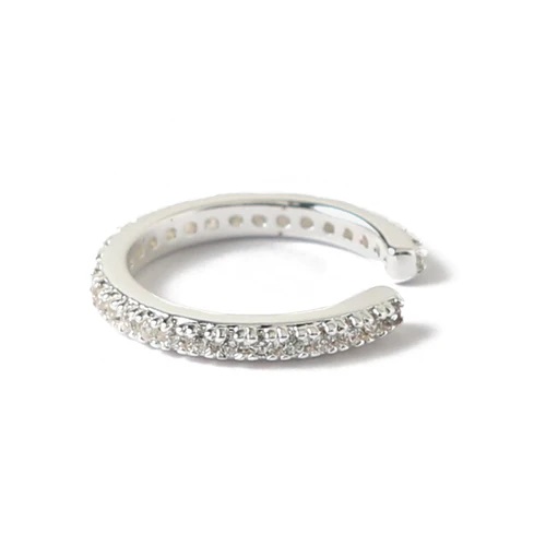 Pave Silver Earcuff