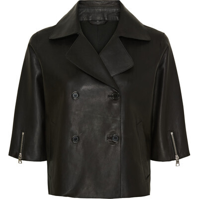 BTF Short leather Trenchcoat