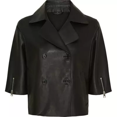 BTF Short leather Trenchcoat