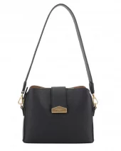 Cowhide Shoulder Bag - Navy