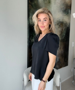 Amuse Silkebluse Ella - Svart