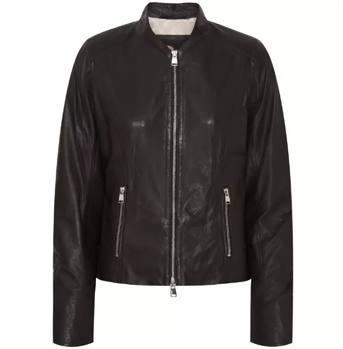 Soft Biker Jacket - Black w. Silver