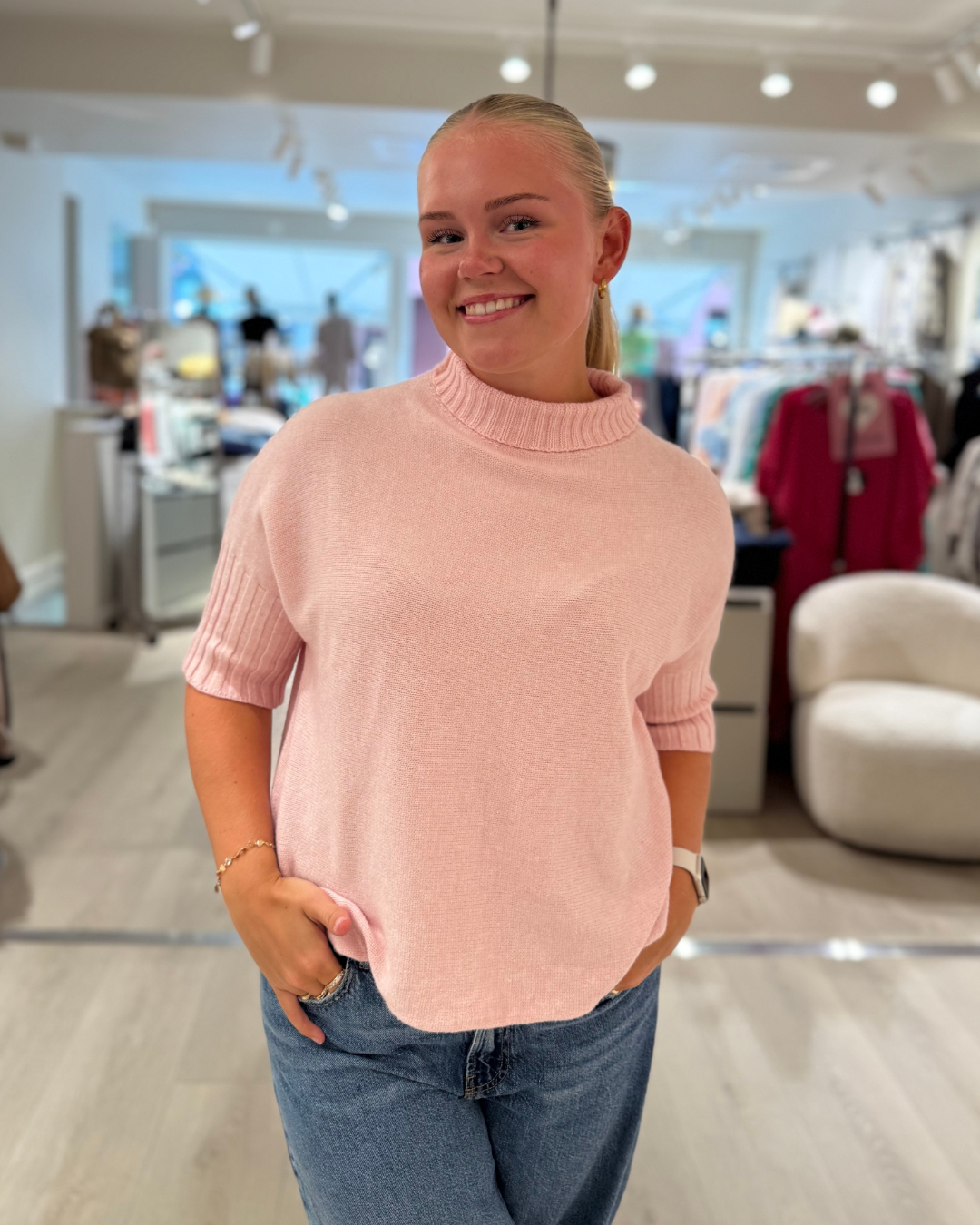 Turtleneck Sweat - Cipria