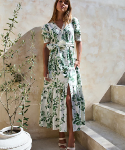 Sylvie Dress - Green Blossom