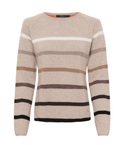 Cashmere pullover with stripes