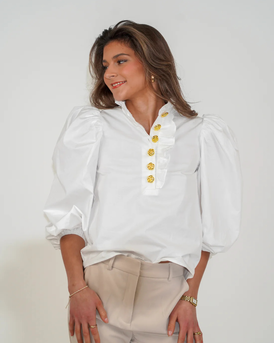 Sally Blouse - White