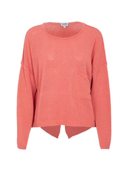 Lark Sweather Knittet - Coral