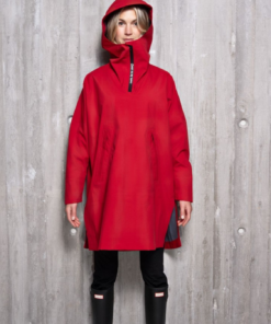 Rain poncho - Carmine Red