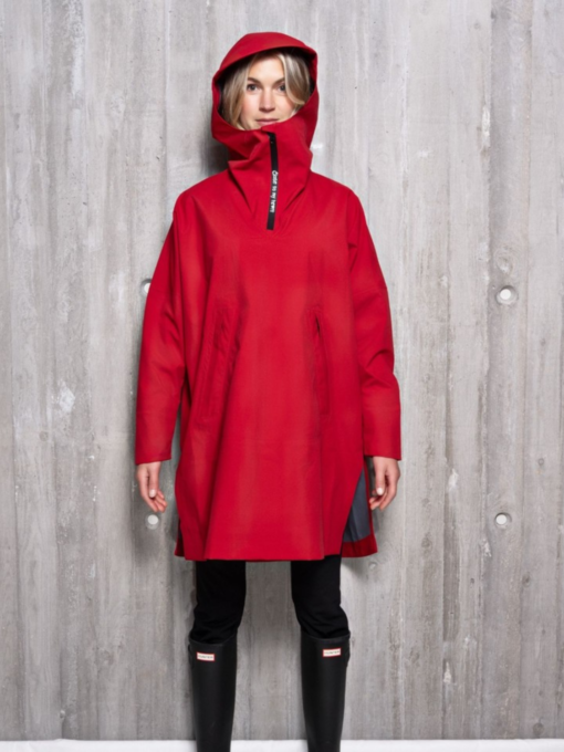 Rain poncho - Carmine Red