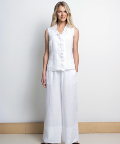 Lou Wide Pants - White