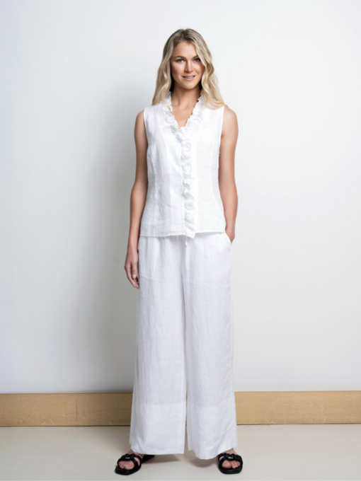 Lou Wide Pants - White