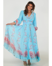 Queen Long Print Dress