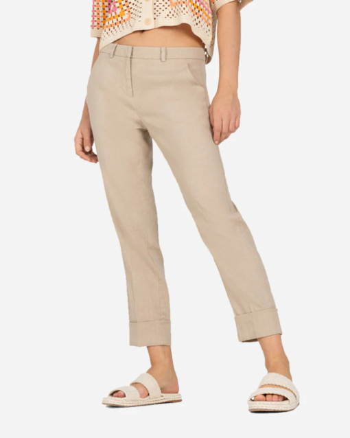 Krystal Linen Pants - Beige