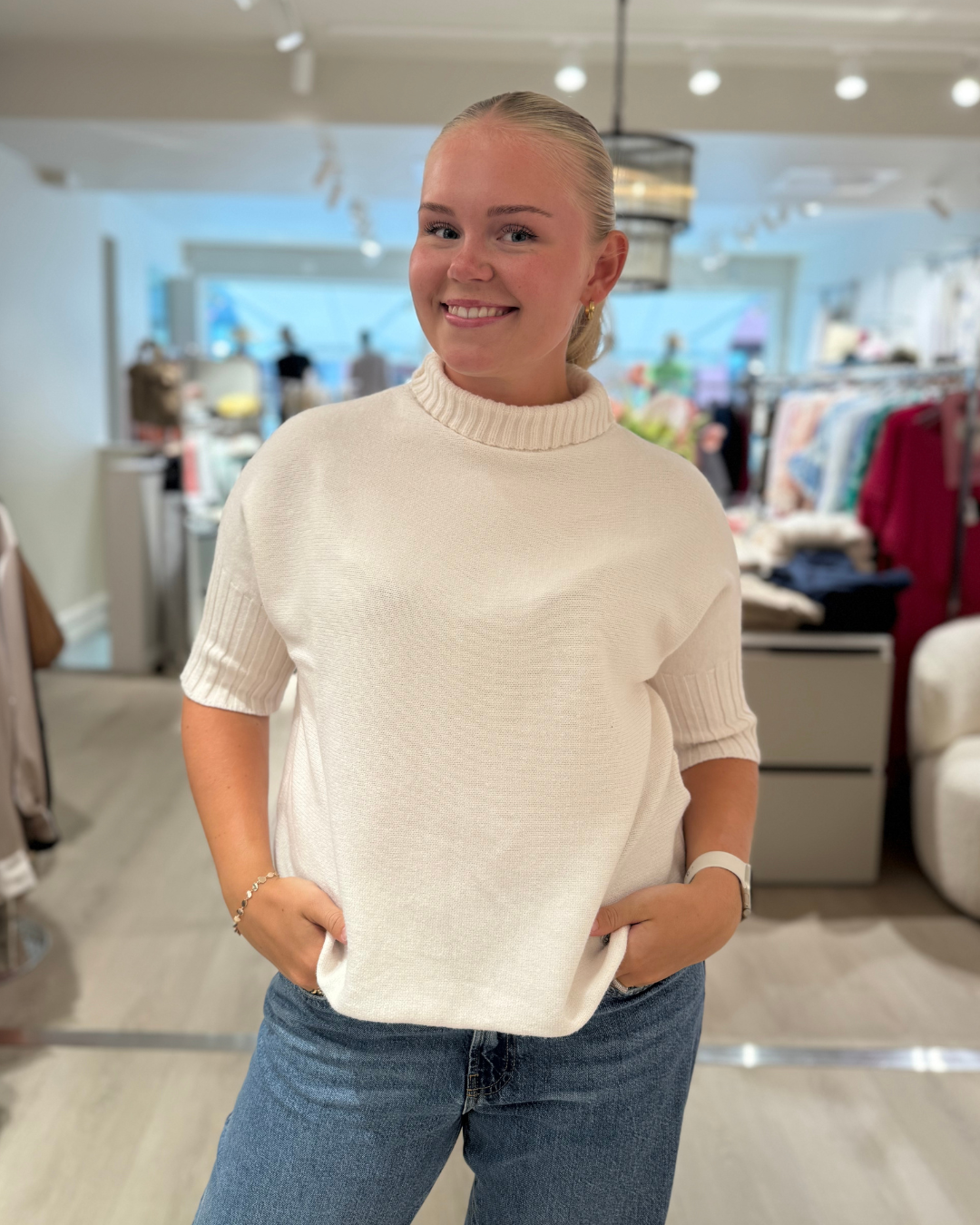 Turtleneck Sweat - Panna