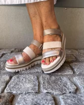 Gabor Sandal - Metallic Beige