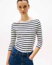 Genser m/båthals 3/4 arm - Navy