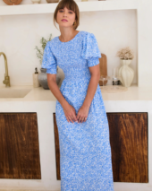 Rani Dress Blue Flora