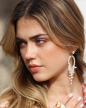 Chandelier Earrings - White