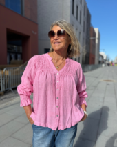 Ella Smock Blouse - Pink
