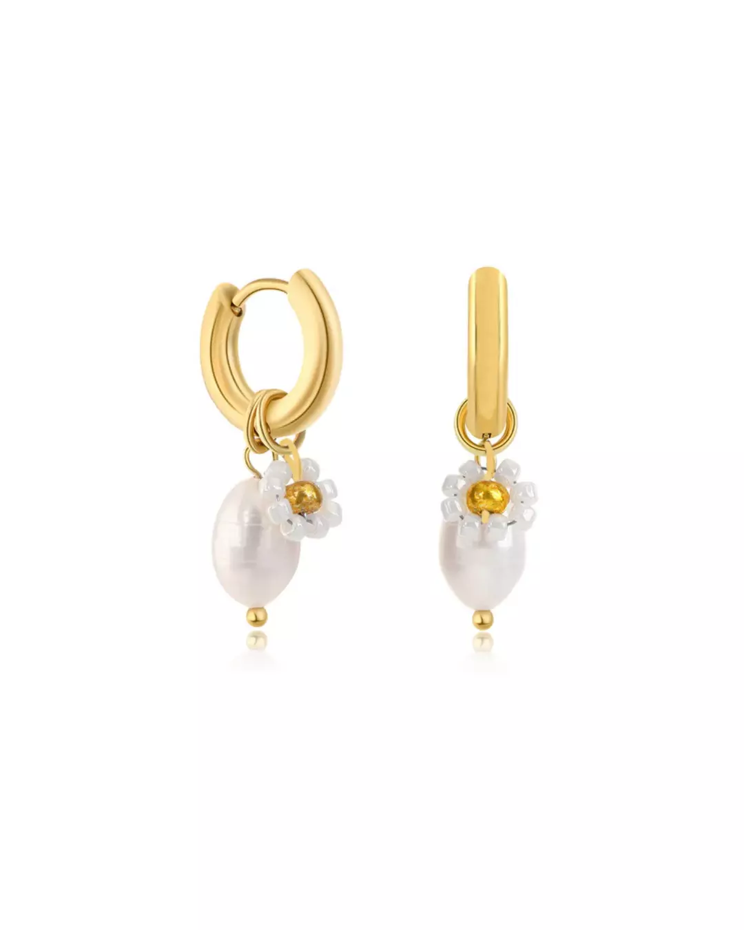 Flower Pearl Earrings
