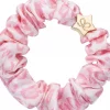 Gold Star Silk Scruchie - Pink Leopard