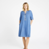 Costa Knee Dress Jeansblue