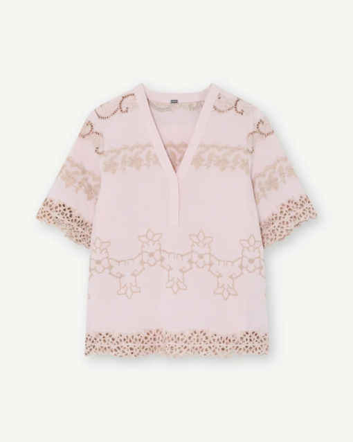 Naja Embrodery Blouse Rose