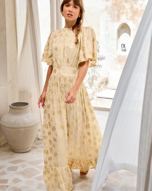 Heena Dress - Sunkissed/gold