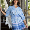Nessy Dress - Blue/Pink