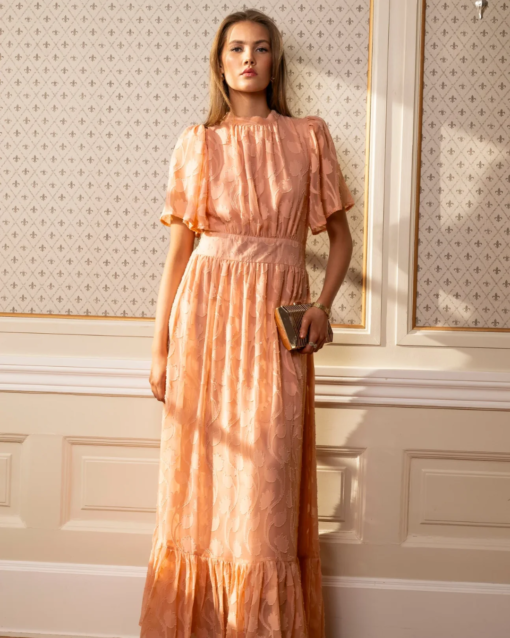 Heena Dress Soft Peach