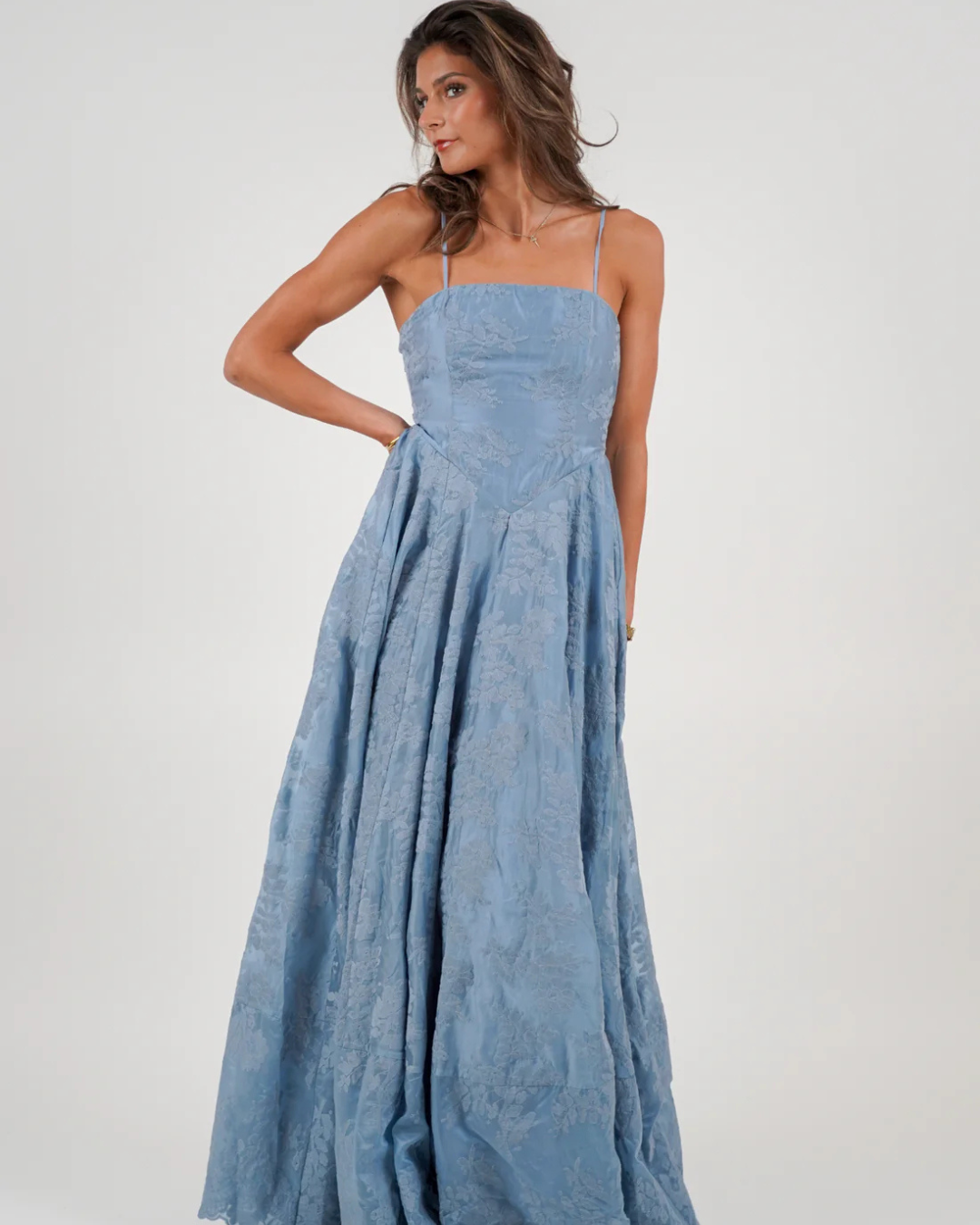 Cosette Dress - Blue Lace