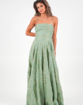 Cosette Dress - Green Lace