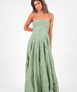 Cosette Dress - Green Lace