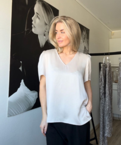 Amuse Silkebluse Ella - Offwhite