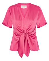 Blair Blouse ShortArm Bright Pink