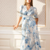 Sylvie Dress Blue Bloom