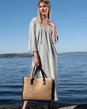 Raffia Shopper - Natural