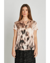 Blaine Top - Pale Rose/Black